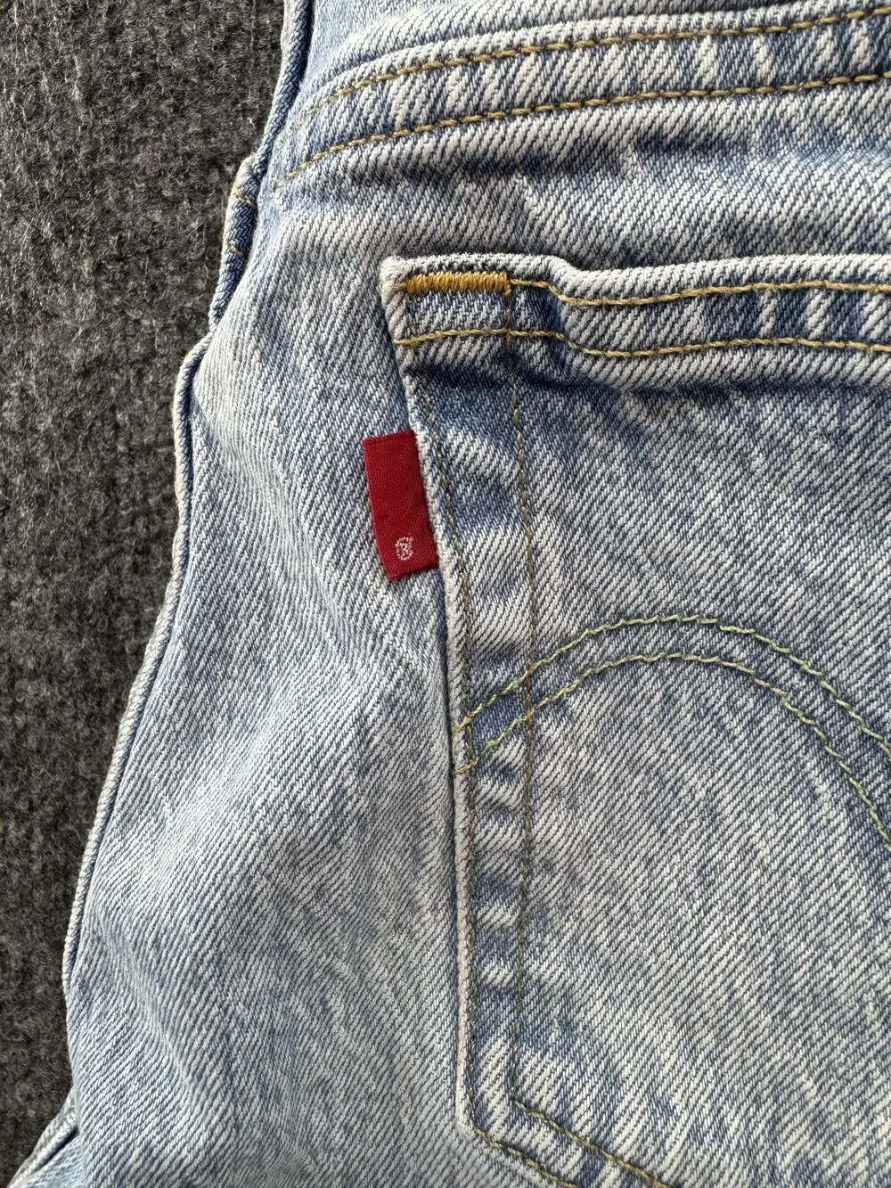 Levi's 501 S Skinny Jeans Womens W25 L28 Light Wash High Rise Raw Hem Denim